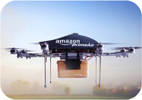 Amazon не раз заявляла о том, что хочет использовать мобильные воздушные дроны для доставки товаров покупателям.
