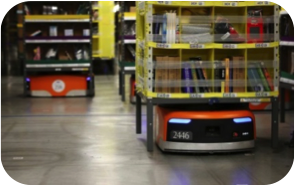а складах Amazon работает более 30 тысяч роботизированных систем