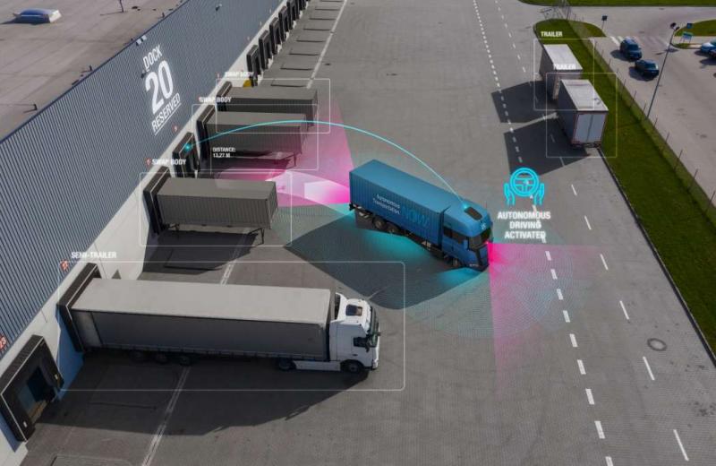 Компанії ZF і Embotech намагаються автоматизувати рух вантажівок на територіях логістичних центрів