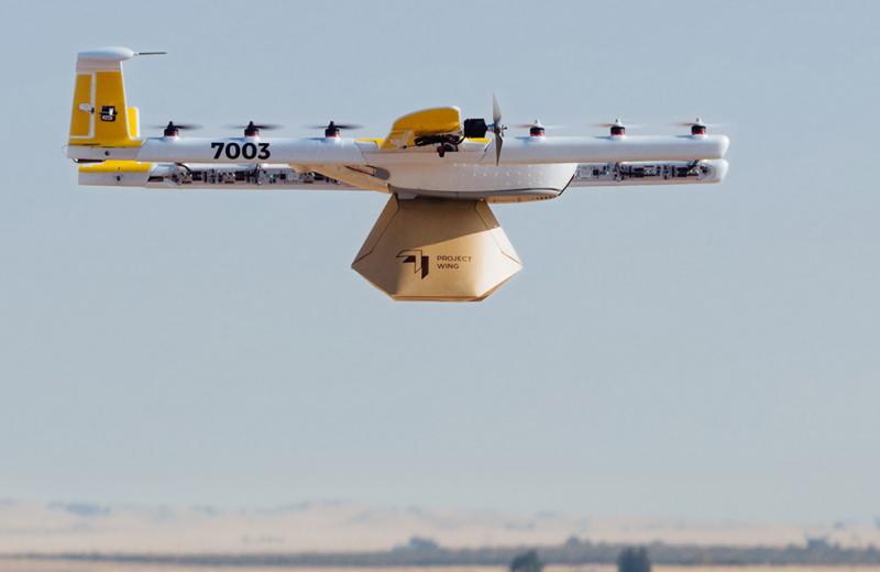 Google получил право доставлять посылки на дронах по всей территории США