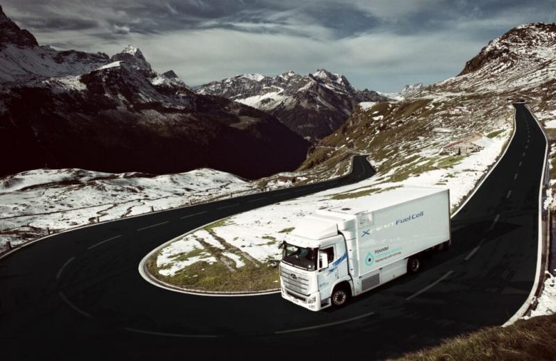 До Швейцарії почали надходити водневі вантажівки Hyundai