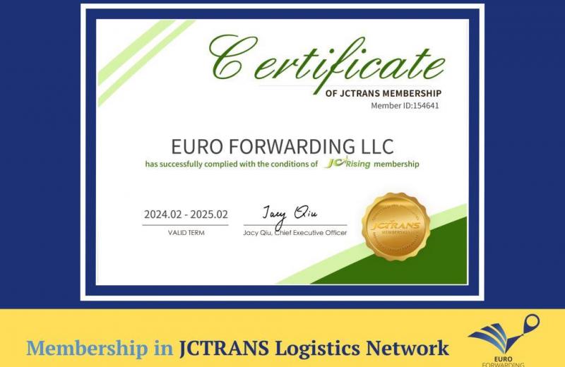 Euro Forwarding стала членом глобальної асоціації JCTRANS Logіstics Network