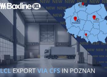 Boxline пропонує експорт LCL через CFS в Познані