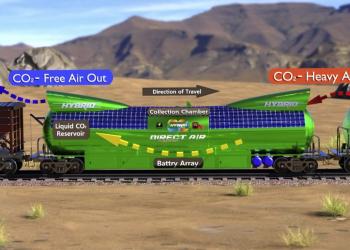 У Сполучених Штатах показали залізничний вагон для уловлювання парникових газів