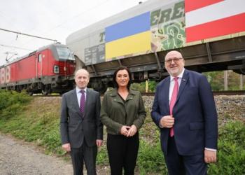 З України до Австрії прибув перший експортний зерновий потяг