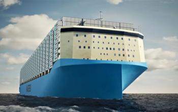Компанія Maersk продемонструвала контейнерне судно з новим більш ефективним компонуванням