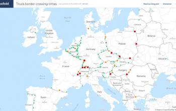 В Інтернеті з’явилася карта часу очікування вантажівок на кордонах ЄС